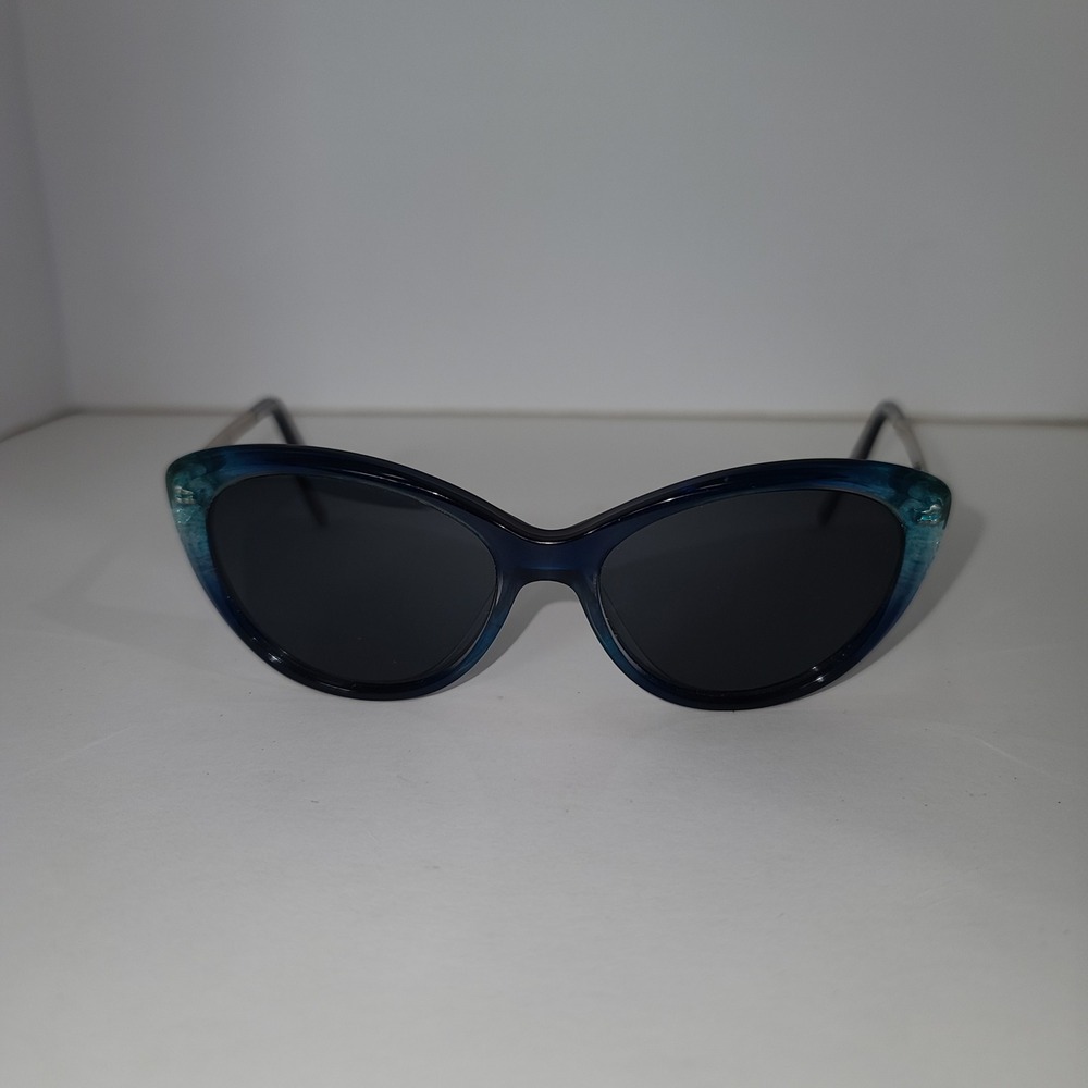 Kate Spade Livia Cat Eye Blue Glitter Frames Only Designer 55‎ 16 135